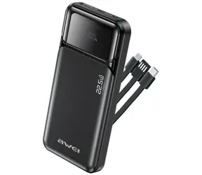 Awei PA-91 černá / Powerbanka / 10000 mAh / 22,5W PD / 2x USB-C