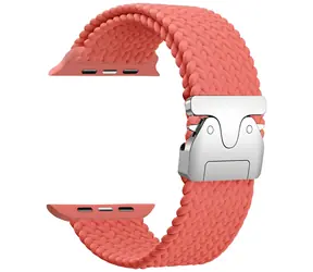 Beline Woven Nylon Parachute růžovočervená / Řemínek pro Apple Watch / 42/44/45/49 mm / Nylon