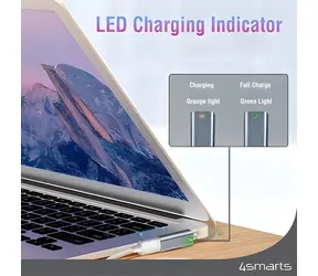 4smarts Adaptér USB-C - MagSafe 2 hvězdná šedá / Adaptér / 100W PD / pro MacBook Air a Pro