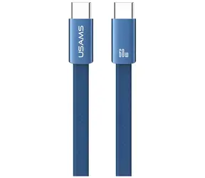 USAMS U96 kabel USB-C - USB-C modrá / Datový kabel / 60W / 1,2 m
