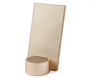 Lexon City Energy Pro světle zlatá / Bezdrátová nabíječka s reproduktorem / 10W / Bluetooth 5.0 / USB-C
