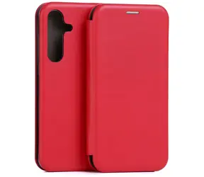 Beline Book Magnetic pro Samsung Galaxy S25 FE červená / Pouzdro / Knížkové / Magnetické zavírání / Eko-kůže