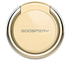 Mercury Ring zlatá / Držák / Prstenový úchyt na prst / 360° otočný / univerzální