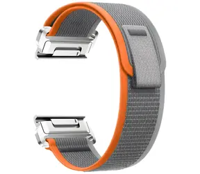 Beline Wild Patch Loop šedo-oranžová / Řemínek pro Garmin / 22 mm / Nylon