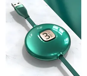 USAMS U69 zelená / Nabíjecí a datový kabel 3v1 / Lightning, microUSB, USB-C / 1 m / 3A