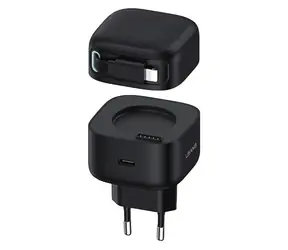 USAMS US-CC202 černá / Nabíječka / GaN / 35W / USB-C / Lightning kabel / PD / QC