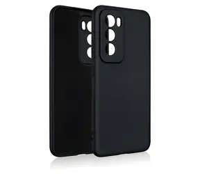 Beline Silicone Case pro Oppo Reno 12 Pro 5G černá / Pouzdro / Silikonové / Textilní podšívka