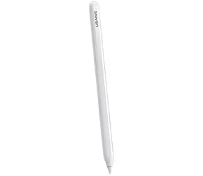 USAMS ZB254 bílá / Aktivní stylus pro iPad / Magnetické nabíjení / Náklon a tlak / Palm Rejection / BT 5.0