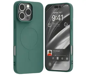 Mercury Semi-Silicone MagSafe kryt pro iPhone 16 Pro Max 6,9" zelená / Kryt / Silikon / MagSafe