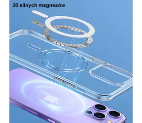 USAMS Ice Magnet US-BH801 čirá / Kryt / Apple iPhone 14 Plus, 15 Plus 6.7" / MagSafe