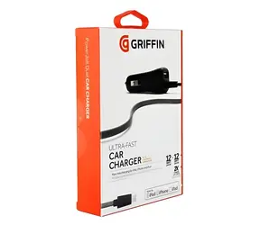 Griffin PowerJolt Dual GC39941-2 / Autonabíječka / Lightning + USB / 12W / 2,4A / MFI
