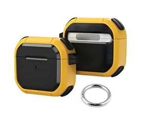 Beline AirPods Solid Cover žlutá / Pouzdro pro sluchátka / AirPods Pro / s karabinou