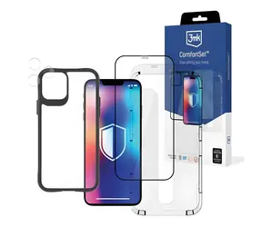 3mk Comfort Set 4in1 iPhone 11 Pro Max / Ochranný set / Kryt, tvrzené sklo 9H, ochrana kamery, aplikátor