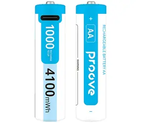 Proove AA nabíjecí baterie 4100mWh bílá / Nabíjecí baterie / USB-C nabíjení / 2 ks