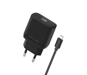 Beline BLNCB30L černá / Nabíječka USB-C / 30W / GaN / PD 3.0 / kabel USB-C-Lightning 1m