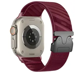 Beline Oblique červený / Pásek pro Apple Watch / 42/44/45/49mm / nylonový
