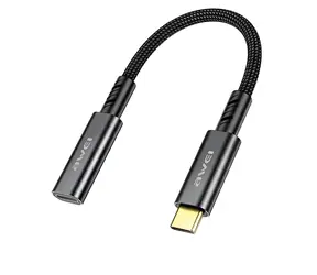AWEI CL-216T černá / Adaptér / USB-C/USB-C / 10Gbps / 60W