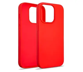 Beline Silicone iPhone 14 Pro červená / Kryt / silikonový / mikrovlákno vnitřek