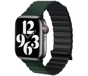 Beline Magnetic Pro černo-zelená / Pásek pro Apple Watch / 38/40/41mm / magnetický