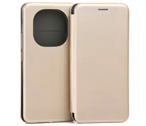 Beline Book Magnetic zlatá / Flipové pouzdro / Xiaomi Redmi Note 14 Pro 5G / Magnetické zavírání
