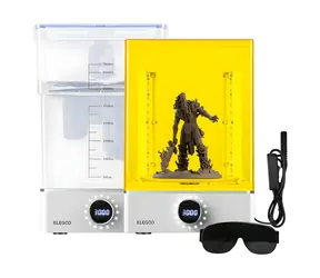 ELEGOO Mercury XS / Mycí a vytvrzovací stanice / Pro 3D tisk pryskyřicí / 7000 ml / UV 405 nm / 360° otočná plošina
