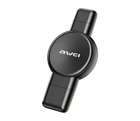 AWEI W26 černá / Nabíječka pro chytré hodinky / Apple Watch, Samsung Galaxy Watch / magnetická / USB-C