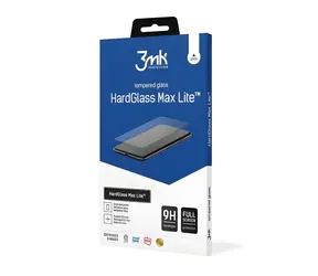 3mk HardGlass Max Lite černá / Tvrzené sklo / Oppo A16s / 9H / 0,3 mm