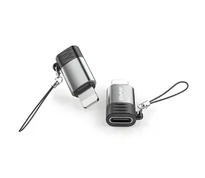 AWEI A11 šedá / Adaptér / USB-C / Lightning / Nabíjení a přenos dat / 480 Mb/s