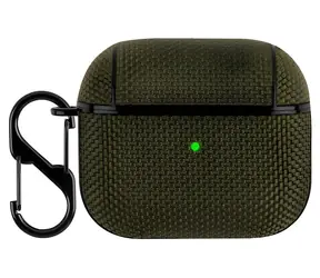 Beline Shell Cover pro AirPods 3 olivová / Pouzdro pro sluchátka / TPU / S karabinou