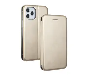 Beline Book Magnetic pouzdro pro Apple iPhone 12 mini zlatá / Pouzdro typu kniha / Magnetické zapínání