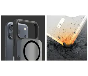 Araree Duple M Armor iPhone 17 Pro Max černá / Pouzdro / MagSafe / TPU + PC + kov / Ochrana rohů AirCaps