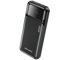 Awei PA-90 černá / Powerbanka / 10 000 mAh / 22,5W PD / 2x USB-C