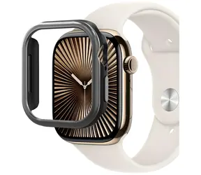 Araree Amy gunmetal / Ochranné pouzdro / Apple Watch 10/11 42 mm / hliníkový rámeček / TPU
