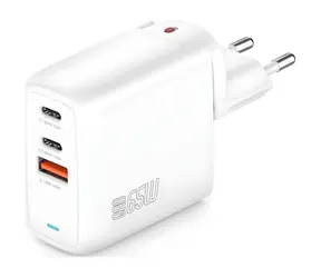 4smarts Flex bílá / Nabíječka / 65W / 2x USB-C + 1x USB-A / GaN