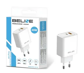 Beline BLN2CW45 bílá / Nabíječka / GaN / USB-A + USB-C / PD / 45W