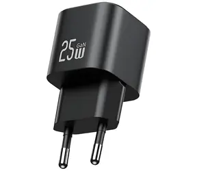USAMS CC289 černá / Nabíječka / GaN / 25W / USB-C / Power Delivery