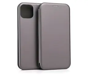 Beline Book Magnetic pro Apple iPhone 15 stříbrná / Pouzdro / Flipové / Peněženka / Magnetické zavírání