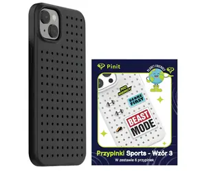 Pinit Dynamic Case + Sports Pin černá, iPhone 14 Plus/15 Plus 6.7" / Ochranný kryt / TPU, PC / vzor 3
