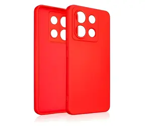 Beline Silicone Poco X6 červená / Zadní kryt / Silikonový