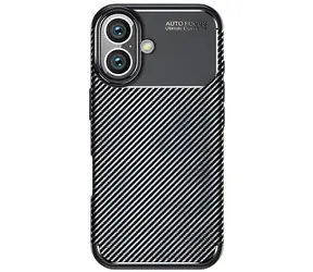 Beline Carbon Armor černá / Kryt / TPU / Apple iPhone 16 Plus