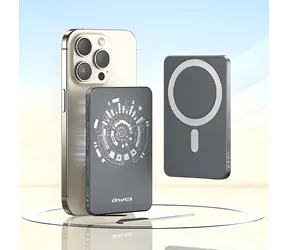 Awei P112K šedá / Powerbanka / MagSafe / 5000 mAh / 15W / USB-C