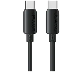 USAMS U98 černá / Datový kabel / USB-C - USB-C / 60 W / 3 A / 1 m