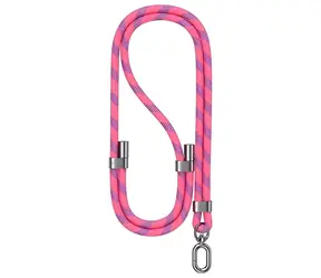 USAMS ZB316 fialová / Šňůrka na telefon / Univerzální / 160 cm / Polyester, zinek