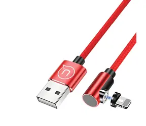 USAMS U54 Magnetický lomený kabel Lightning červená / Nabíjecí kabel / 1 m / 5V/2,1A