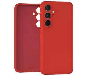 Mercury Silicone pouzdro pro Samsung Galaxy A55 5G (A556) červené / Pouzdro / silikon / bezdrátové nabíjení