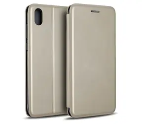 Beline Book Magnetic pouzdro zlatá / Pouzdro / Xiaomi Redmi 9A / flipové / magnetické / peněženka se stojánkem