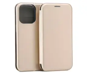 Beline Book Magnetic zlatá / Pouzdro typu kniha / Apple iPhone 16 Pro 6,3" / Magnetické zavírání