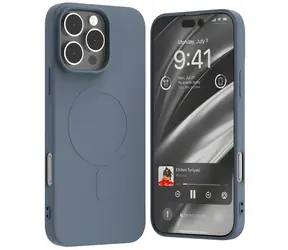 Mercury Semi-Silicone MagSafe pro iPhone 16 Pro Max světle modrá / Kryt / Silikonový / MagSafe