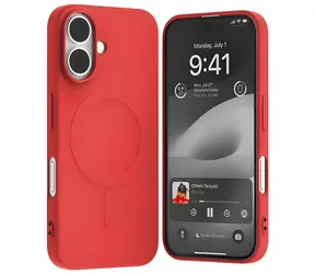 Mercury Semi-Silicone MagSafe pro iPhone 16 červená / Kryt / Silikonový / MagSafe