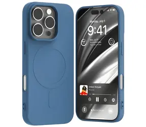 Mercury Semi-Silicone MagSafe iPhone 16 Pro modrá / Pouzdro / Silikonové / MagSafe